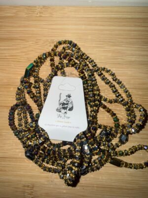 Bin-Bin perles gris et doré